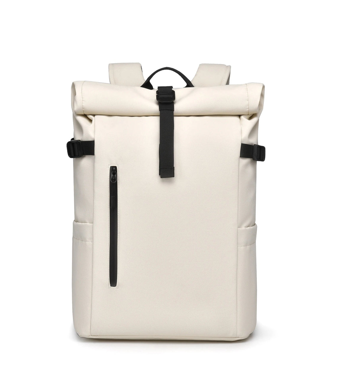 Sac à dos ordinateur Le Modulable blanc format roll top fermé