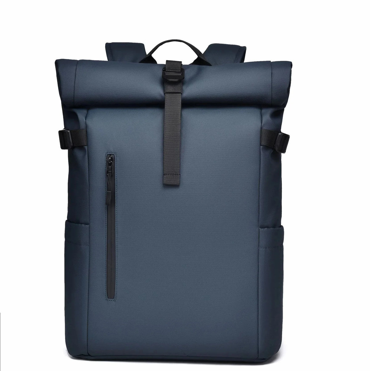 Sac à dos ordinateur Le Modulable bleu marine format roll top fermé