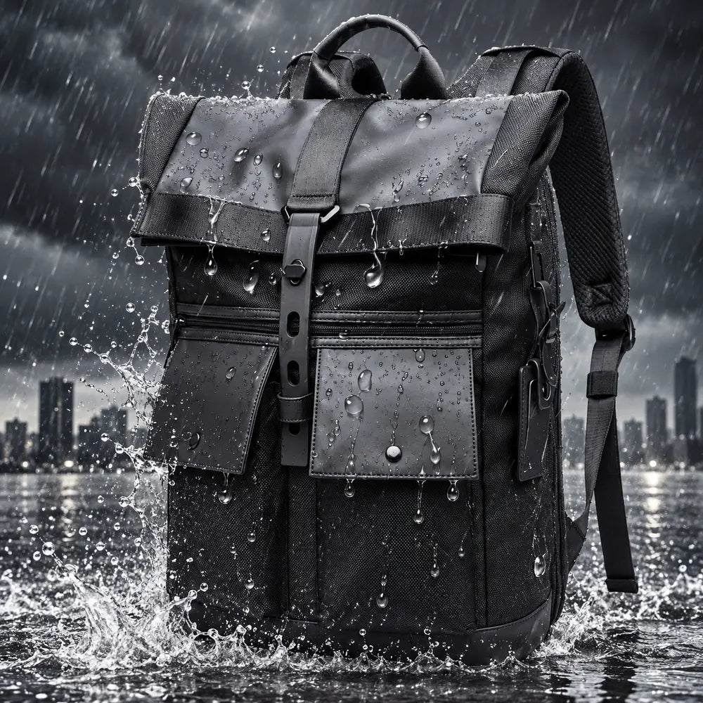 Matière déperlante du sac à dos ordinateur Le Business noir
