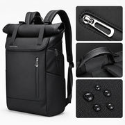 Détails du sac à dos ordinateur Roll Top Le Nomade