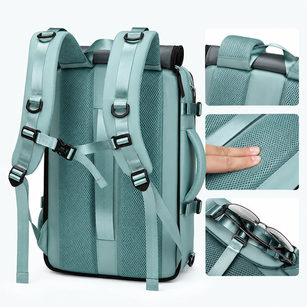 Dos rembourré et bretelles du sac à dos voyage ordinateur L’Escapade