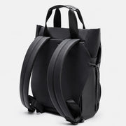 Le Tote noir, bretelles réglables déployées pour le mode sac à dos